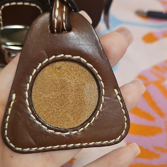 Dooney & Bourke Stylish Beige Fabric and Brown Leather Handbag - Picture 9 of 16